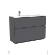 Тумба под раковину Sancos Folk Floor FL120FLGS 1190х445х850 напольная, левая, 2 ящика, Grey soft