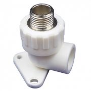 Угольник c креплением (водорозетка) PPRC MeerPlast НР 20х½