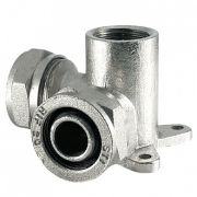 Тройник STI обжим с креплением (водорозетка) с ВР 20х½