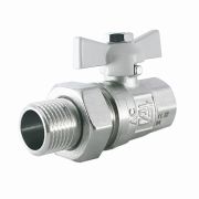 Кран шаровой STI накидная гайка с полусгоном бабочка 15