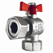 Кран шаровой STI накидная гайка угловой 20 (для котлов)