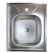 Мойка накладная 500х600х130 0,4 мм. сталь нержавеющая V-404 Владикс